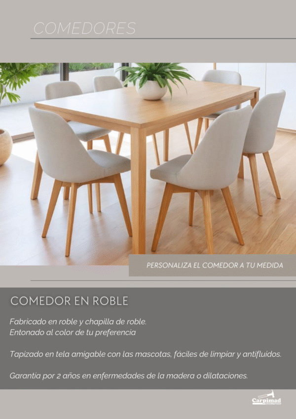 Comedor en Roble