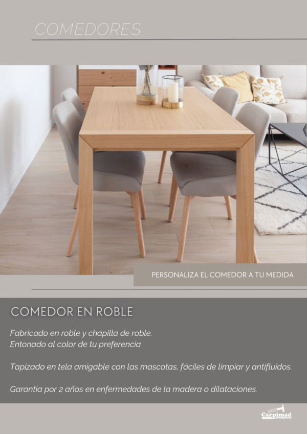 Comedor en Roble