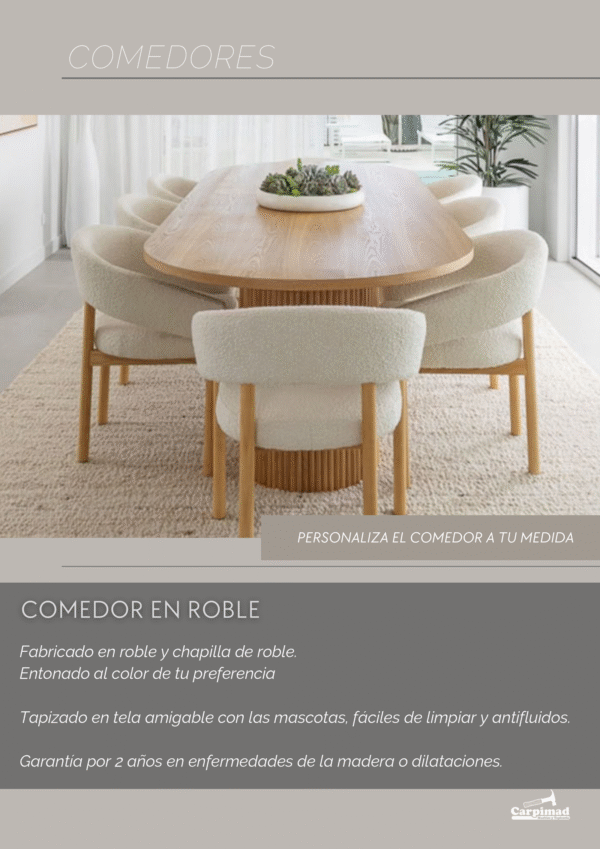 Comedor en Roble